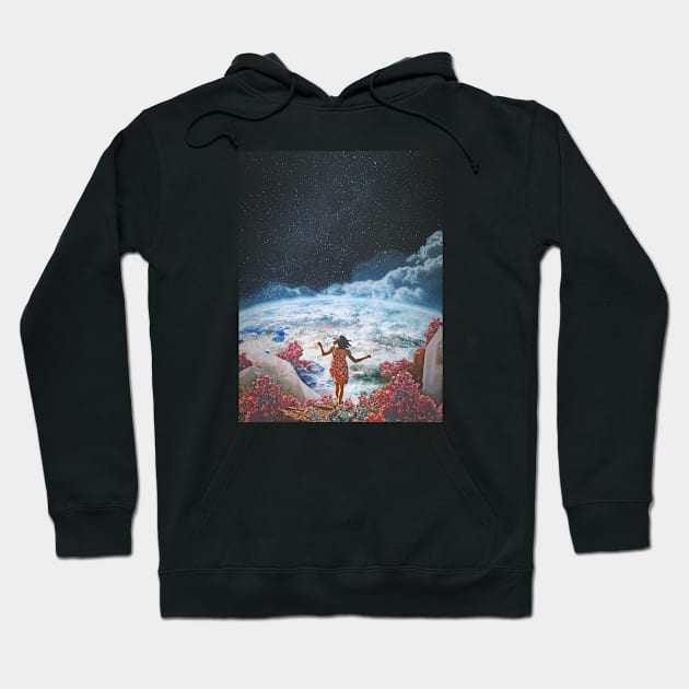 The Whole World Flexed and Distorted Into a Vague Ocean of Mixed Smiles and Memories. Hoodie by Nalyd Rof